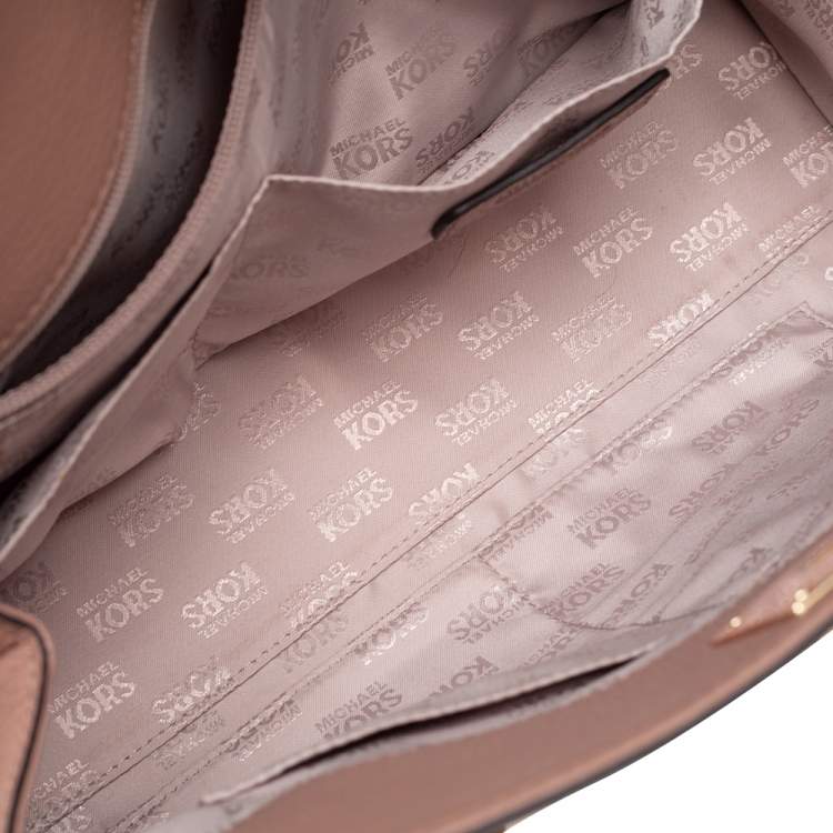 مملوكة مسبقًا MICHAEL Michael Kors Beige Leather Astrid Satchel