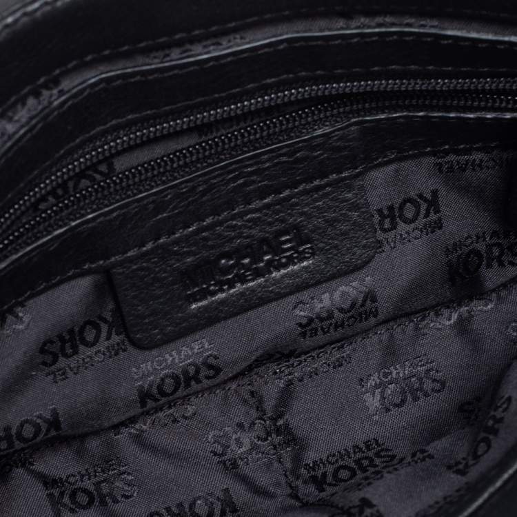 Pre Owned MICHAEL Michael Kors Black Leather Jet Set Chain Shoulder Bag
