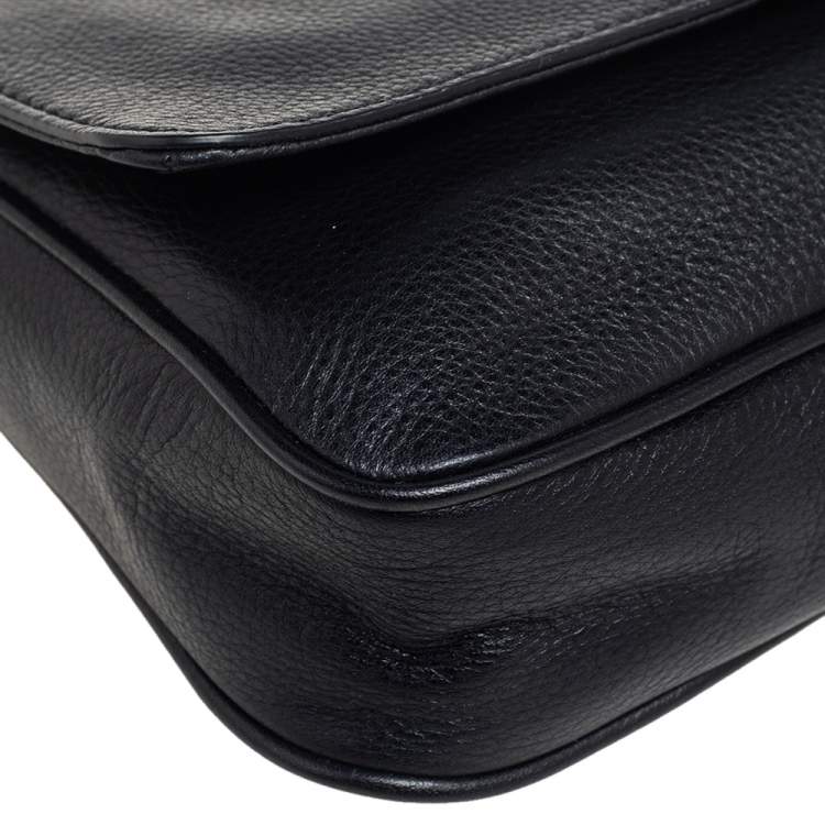 Pre Owned MICHAEL Michael Kors Black Leather Jet Set Chain Shoulder Bag