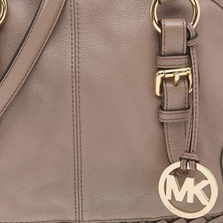 Pre Owned MICHAEL Michael Kors Brown Leather Gladstone Satchel