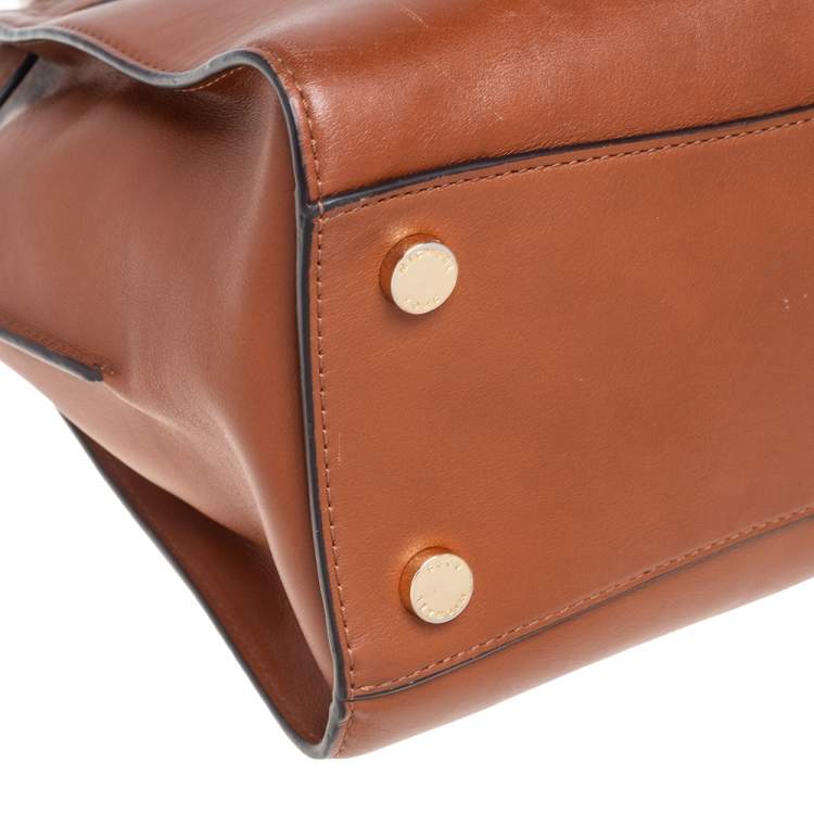 Pre Owned MICHAEL Michael Kors Tan Leather East/West Hamilton Tote