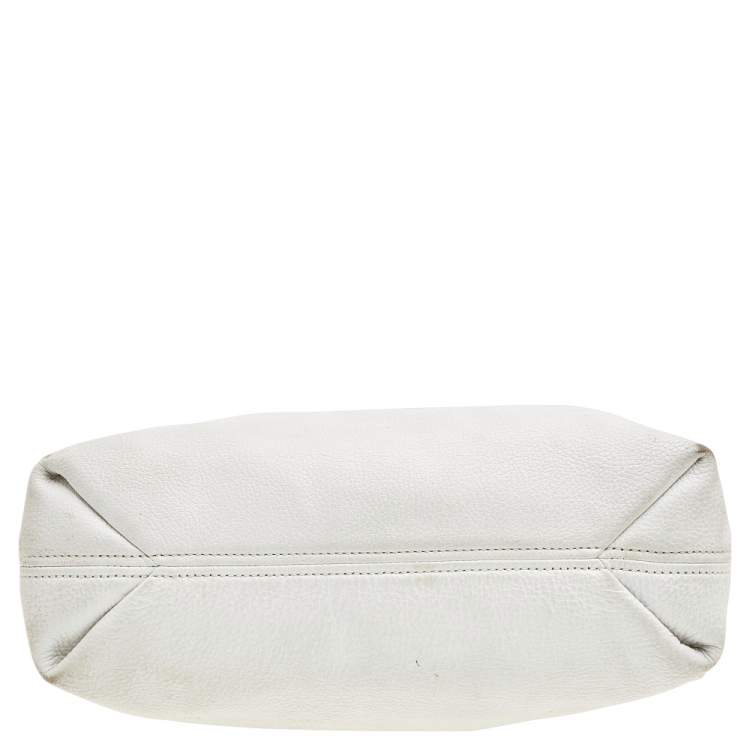 مملوكة مسبقًا MICHAEL Michael Kors White Leather Jet Set Chain Shoulder Bag