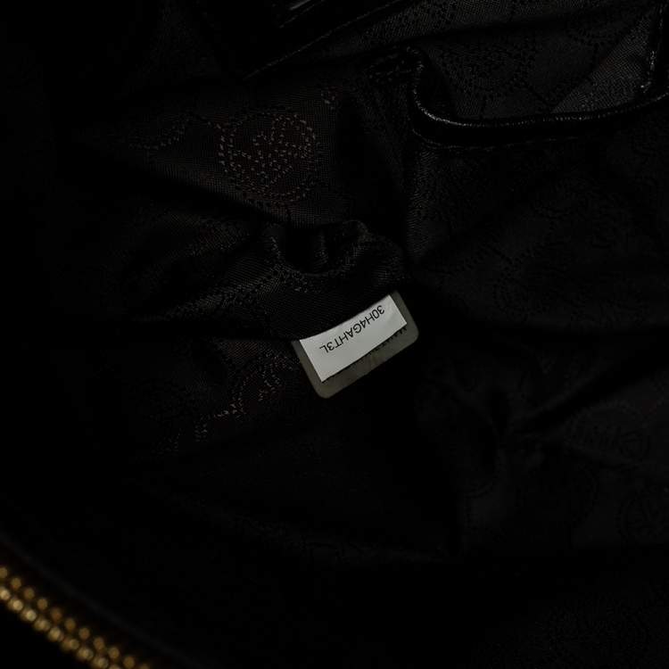 Pre Owned MICHAEL Michael Kors Black Leather Susannah Tote