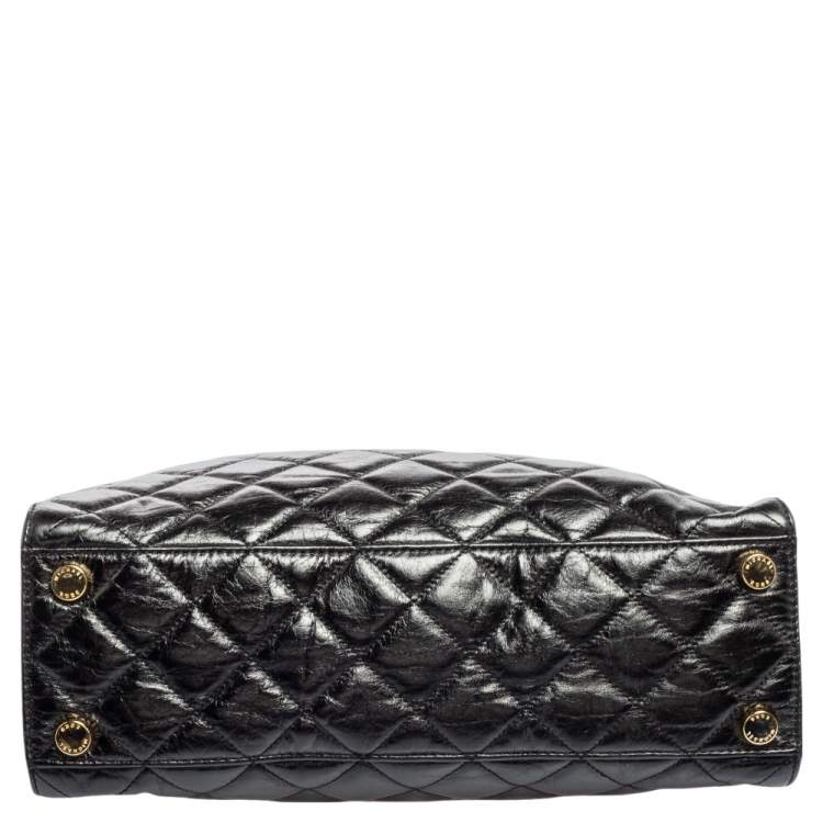 Pre Owned MICHAEL Michael Kors Black Leather Susannah Tote