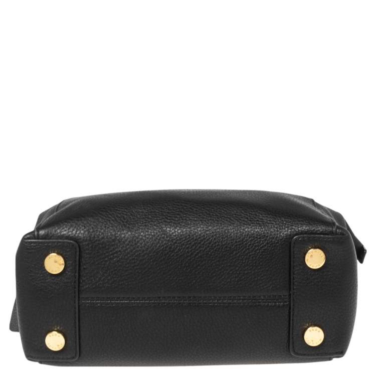 Pre Owned MICHAEL Michael Kors Black Leather Riley Satchel