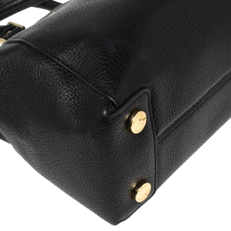 Pre Owned MICHAEL Michael Kors Black Leather Riley Satchel