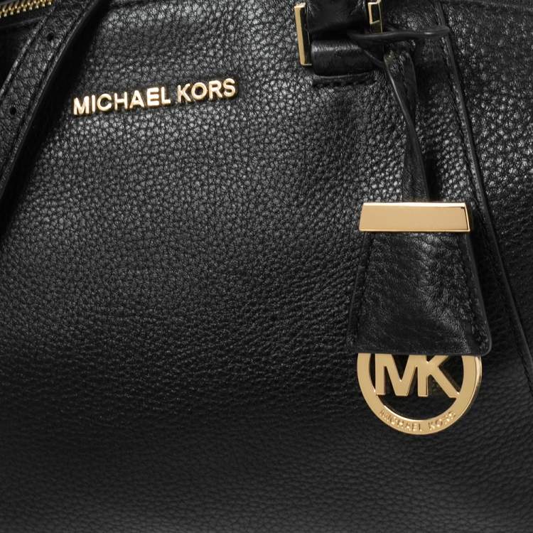 Pre Owned MICHAEL Michael Kors Black Leather Riley Satchel