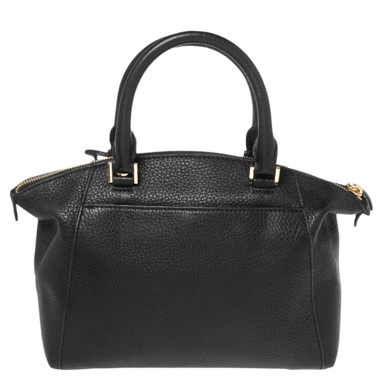 Pre Owned MICHAEL Michael Kors Black Leather Riley Satchel