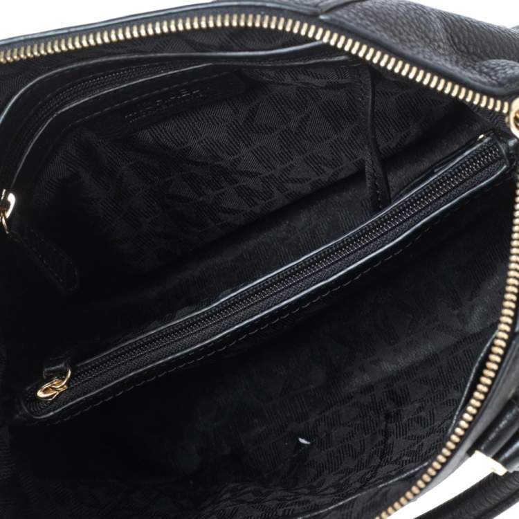 Pre Owned MICHAEL Michael Kors Black Leather Riley Satchel
