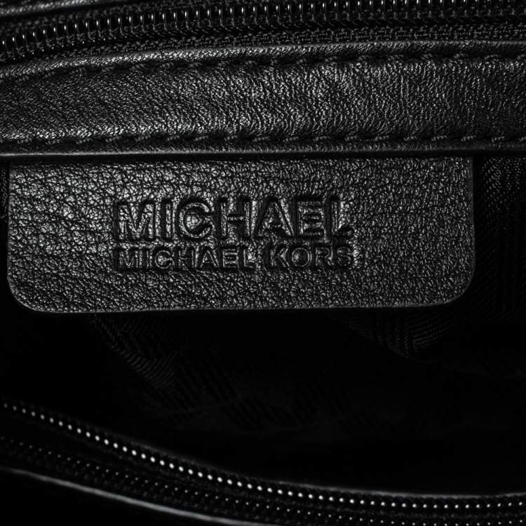 Pre Owned MICHAEL Michael Kors Black Leather Riley Satchel