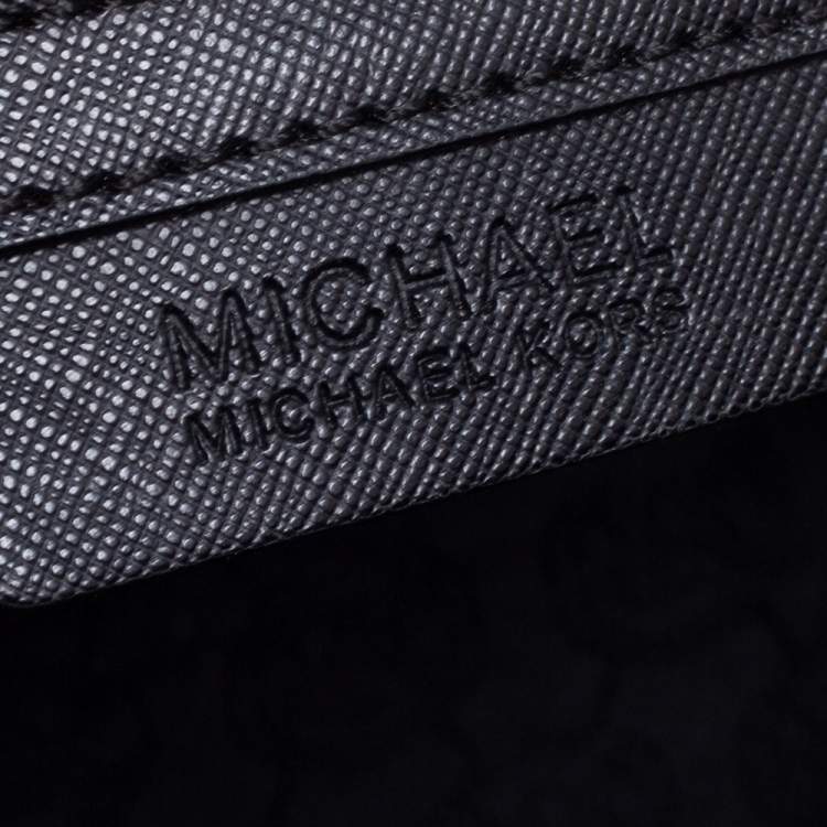 مملوكة مسبقًا MICHAEL Michael Kors Black Saffiano Leather Medium Selma Satchel
