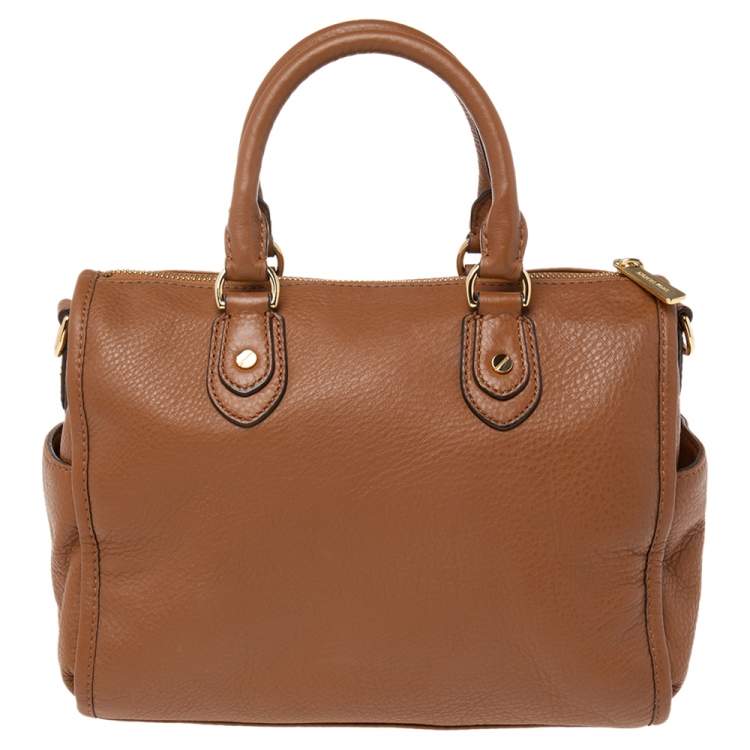 Pre Owned MICHAEL Michael Kors Brown Leather Margo Satchel