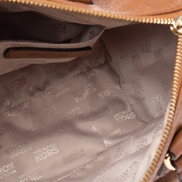 Pre Owned MICHAEL Michael Kors Brown Leather Margo Satchel
