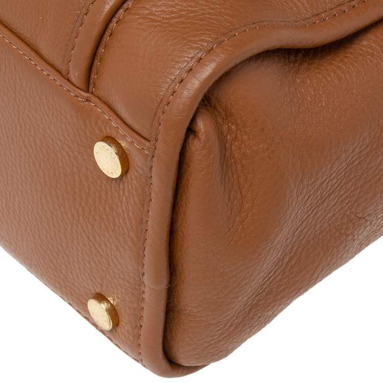 Pre Owned MICHAEL Michael Kors Brown Leather Margo Satchel