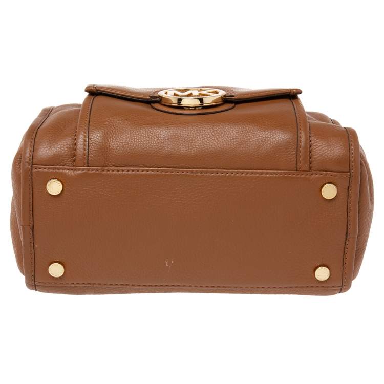 Pre Owned MICHAEL Michael Kors Brown Leather Margo Satchel