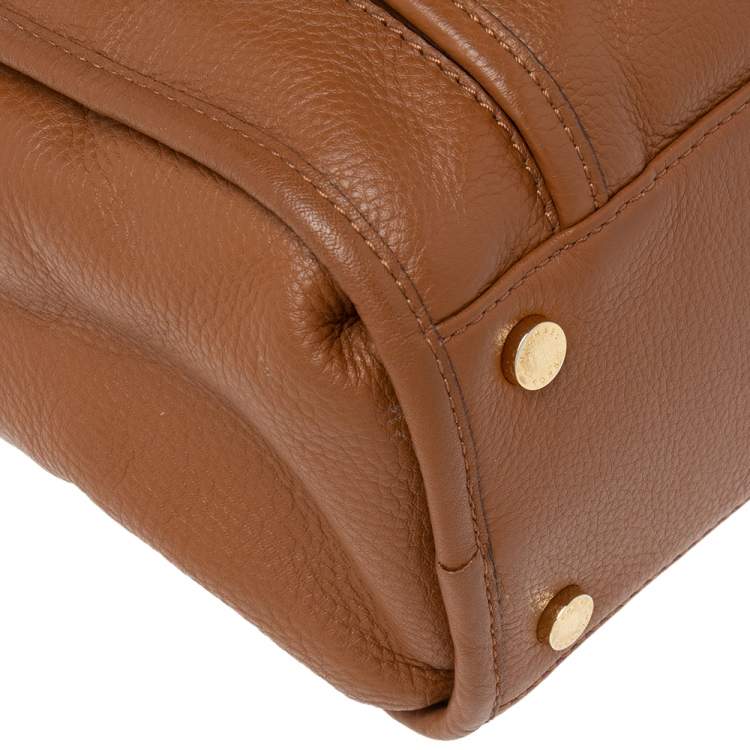 Pre Owned MICHAEL Michael Kors Brown Leather Margo Satchel