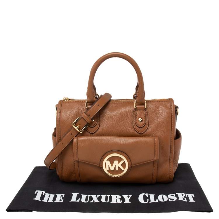 Pre Owned MICHAEL Michael Kors Brown Leather Margo Satchel