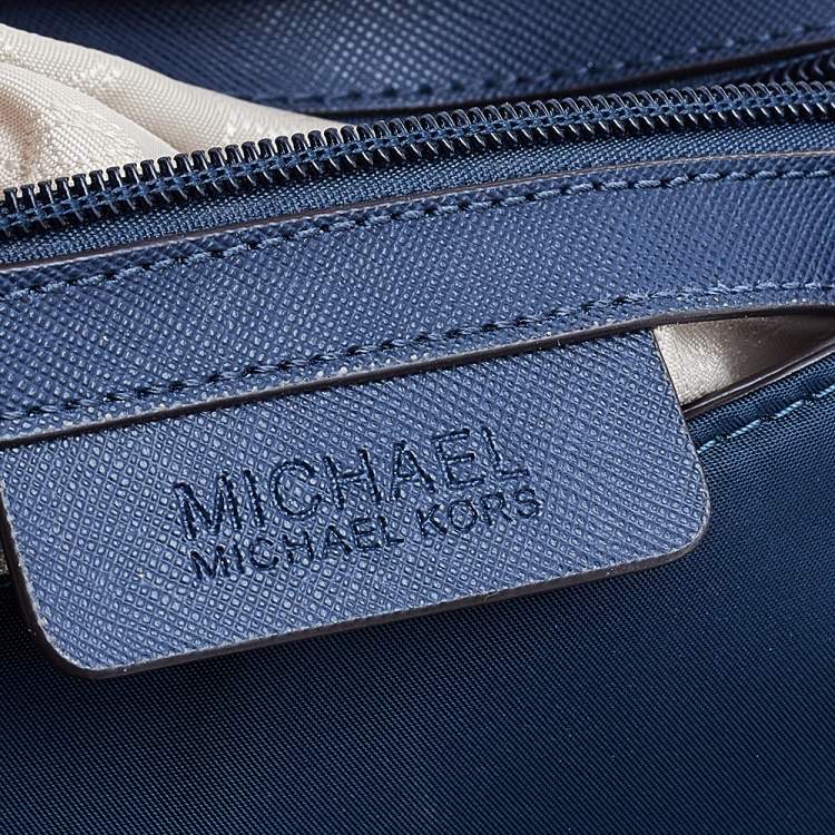 Pre Owned MICHAEL Michael Kors Blue Nylon Bedford Shoulder Bag