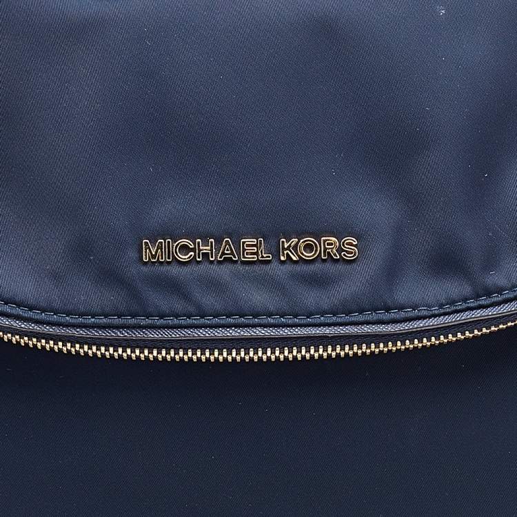 Pre Owned MICHAEL Michael Kors Blue Nylon Bedford Shoulder Bag