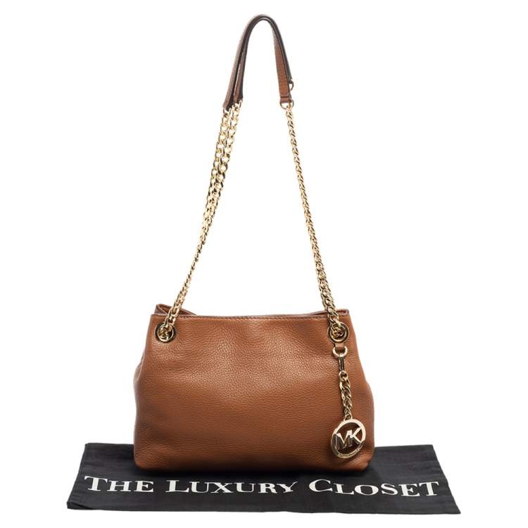 مملوكة مسبقًا MICHAEL Michael Kors Brown Leather Chain Shoulder Bag