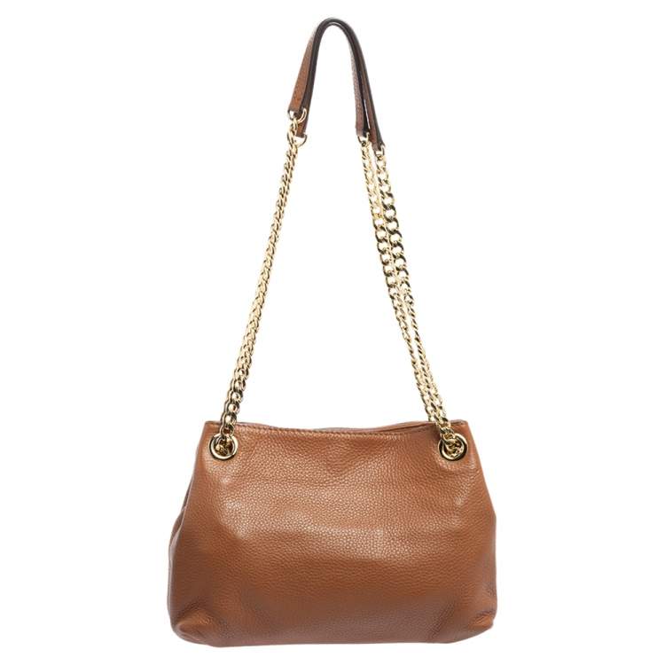 مملوكة مسبقًا MICHAEL Michael Kors Brown Leather Chain Shoulder Bag