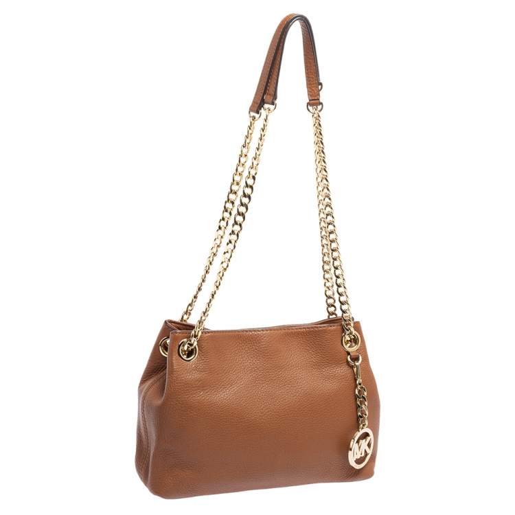 مملوكة مسبقًا MICHAEL Michael Kors Brown Leather Chain Shoulder Bag