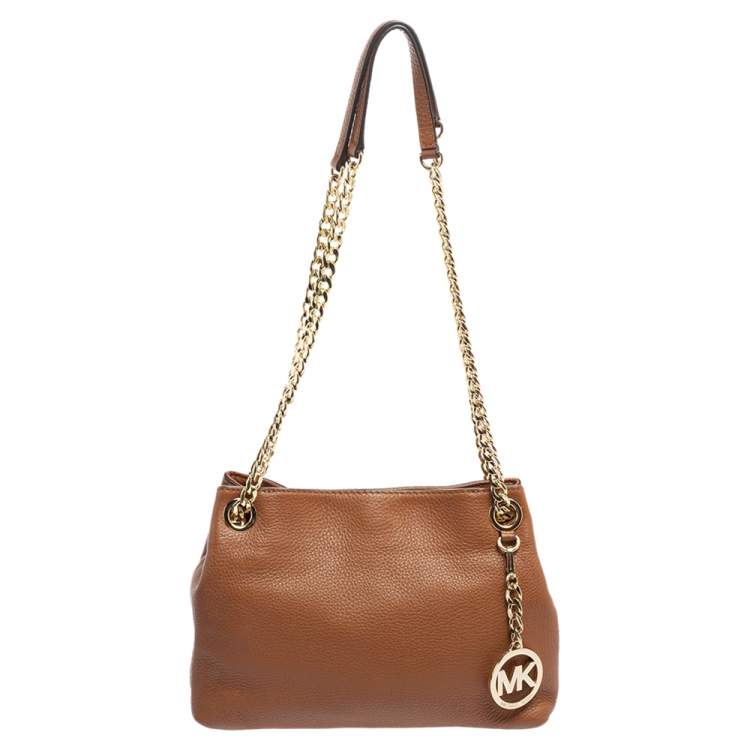 MICHAEL Michael Kors Brown Leather Chain Shoulder Bag MICHAEL Michael Kors  | TLC