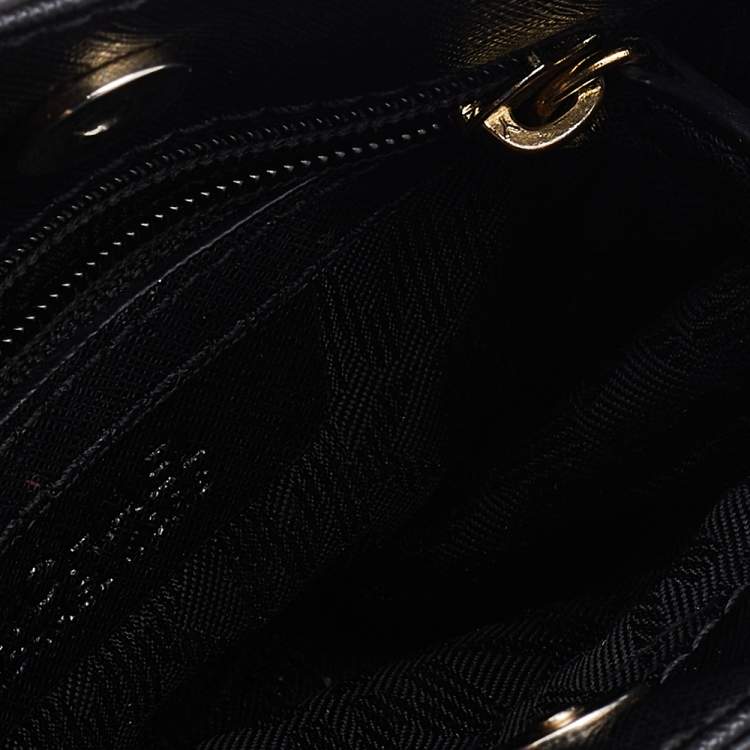 Pre Owned MICHAEL Michael Kors Black Saffiano Leather Mini Hamilton Shoulder Bag