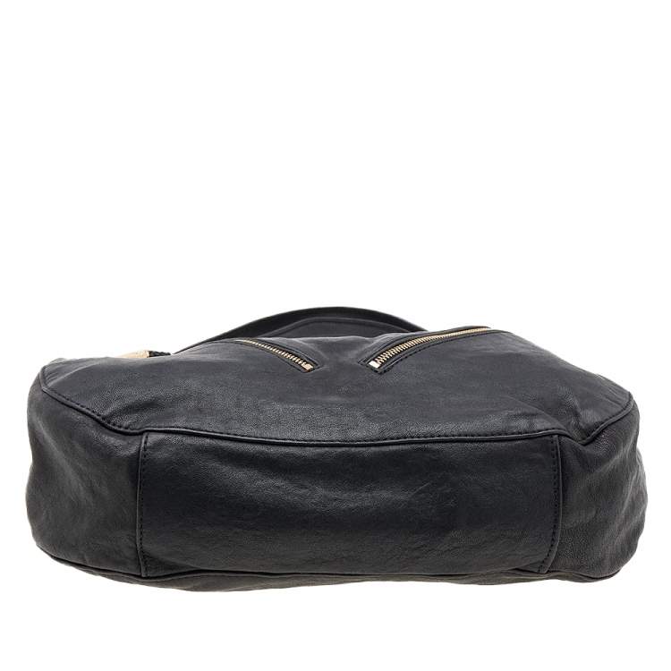Pre Owned MICHAEL Michael Kors Black Leather Hobo