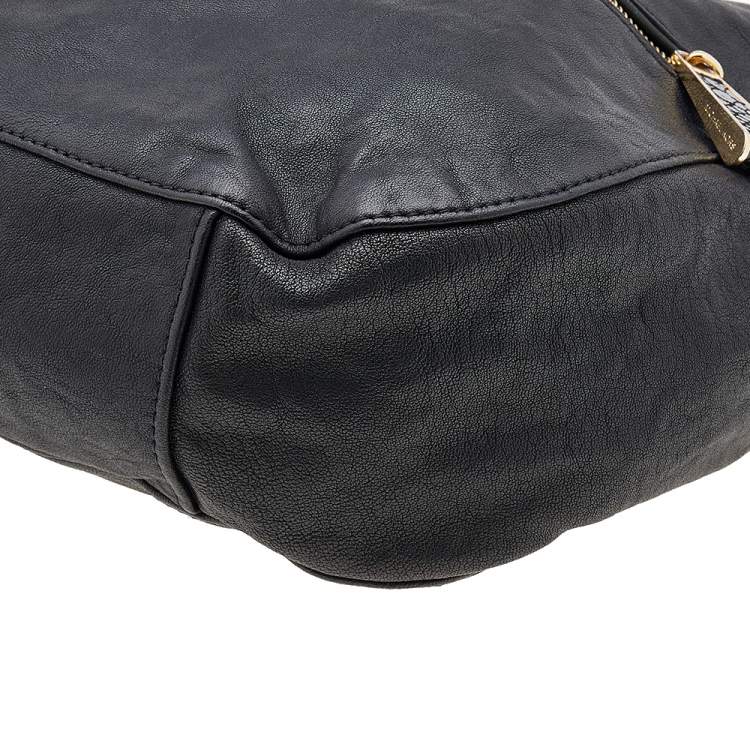 Pre Owned MICHAEL Michael Kors Black Leather Hobo