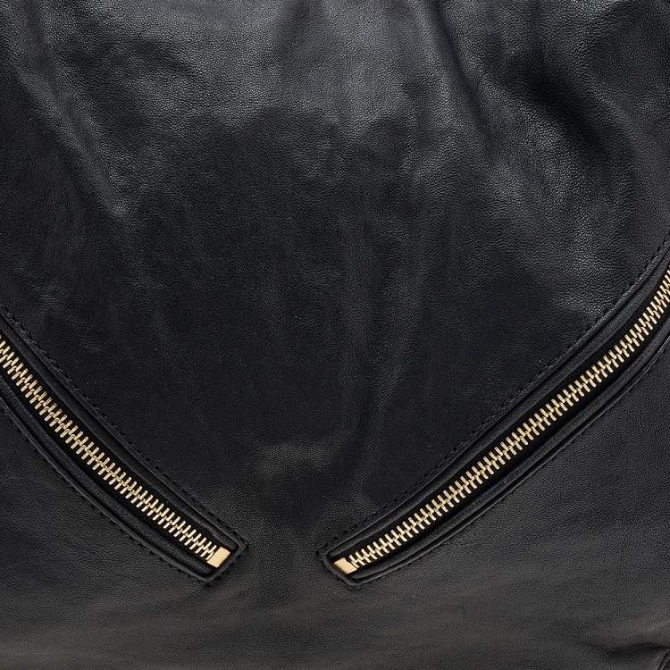Pre Owned MICHAEL Michael Kors Black Leather Hobo