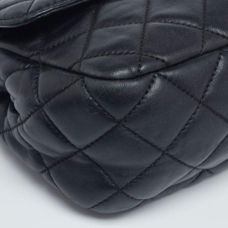 مملوكة مسبقًا MICHAEL Michael Kors Black Quilted Leather Flap Shoulder Bag