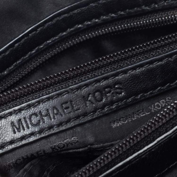 مملوكة مسبقًا MICHAEL Michael Kors Black Quilted Leather Flap Shoulder Bag