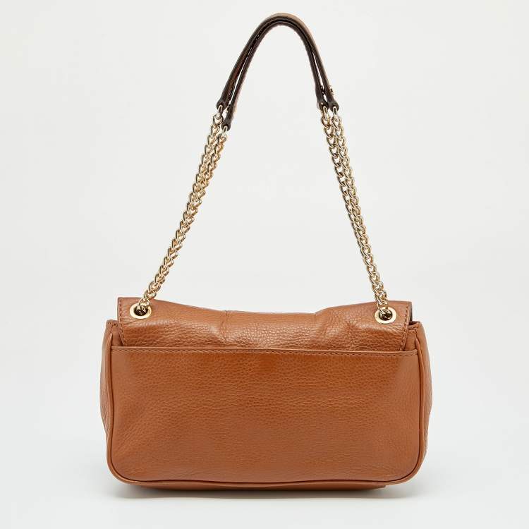 Pre Owned MICHAEL Michael Kors Brown Leather Fulton Shoulder Bag