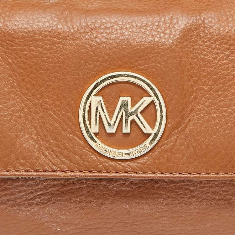 Pre Owned MICHAEL Michael Kors Brown Leather Fulton Shoulder Bag