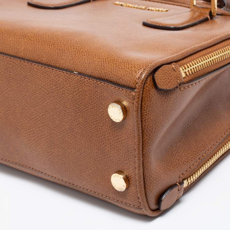 Pre Owned MICHAEL Michael Kors Tan Leather Medium Reese Satchel