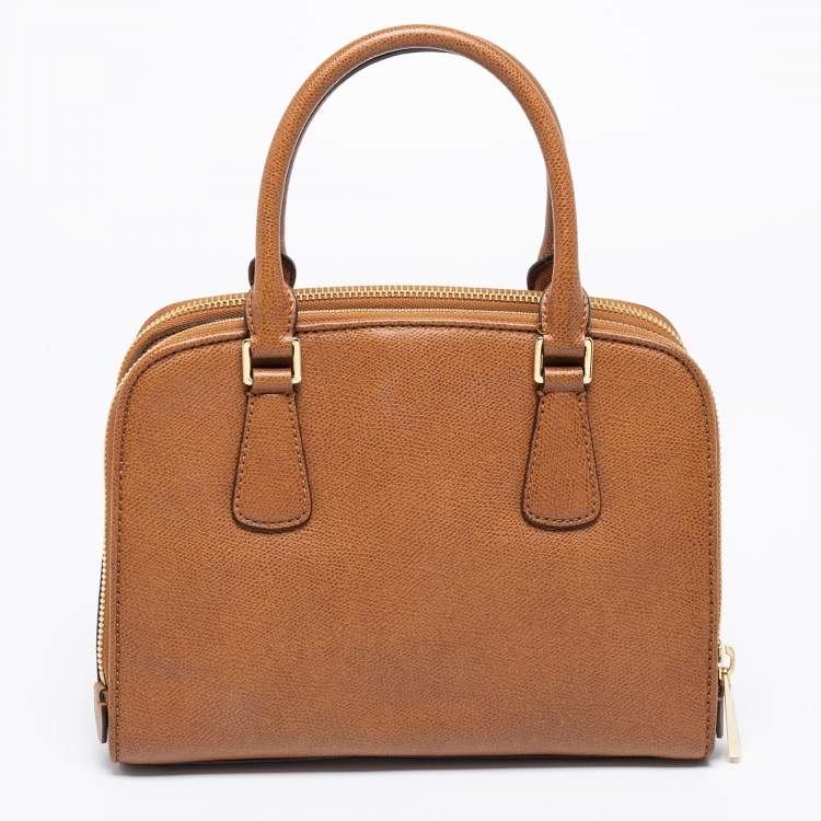 Pre Owned MICHAEL Michael Kors Tan Leather Medium Reese Satchel