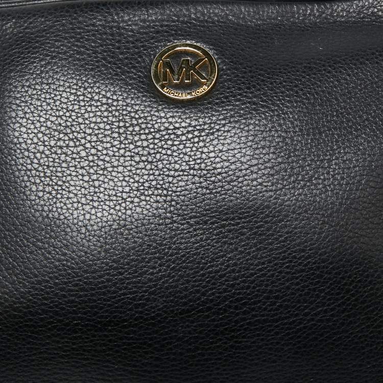 Pre Owned MICHAEL Michael Kors Black Leather Chain Shoulder Bag