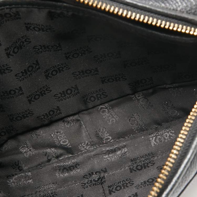 Pre Owned MICHAEL Michael Kors Black Leather Chain Shoulder Bag