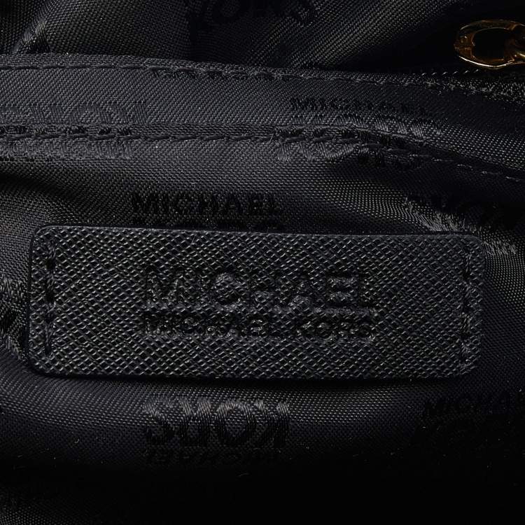 Pre Owned MICHAEL Michael Kors Black Leather Dome Satchel