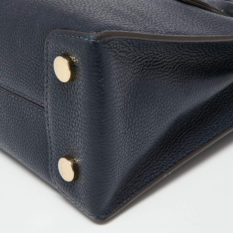 Pre Owned MICHAEL Michael Kors Black Leather Mini Mercer Tote 
