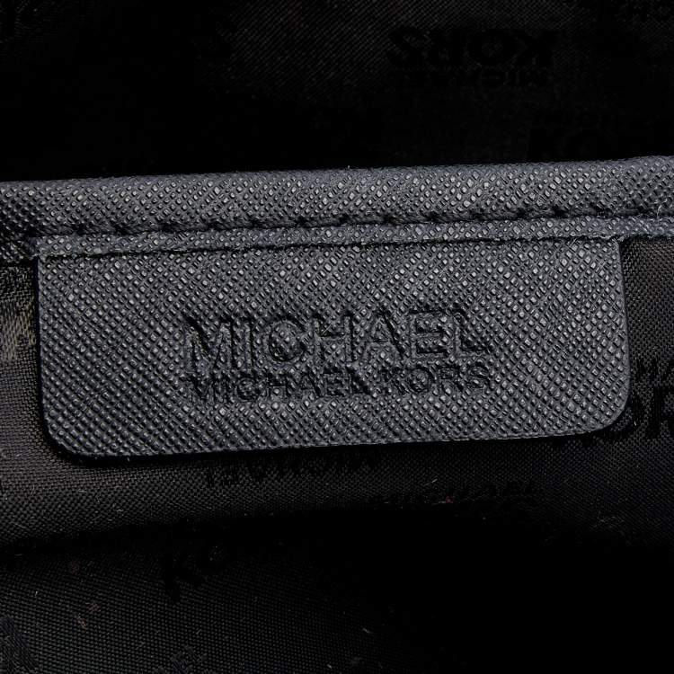 Pre Owned MICHAEL Michael Kors Black Leather Sandrine Stud Crossbody Bag