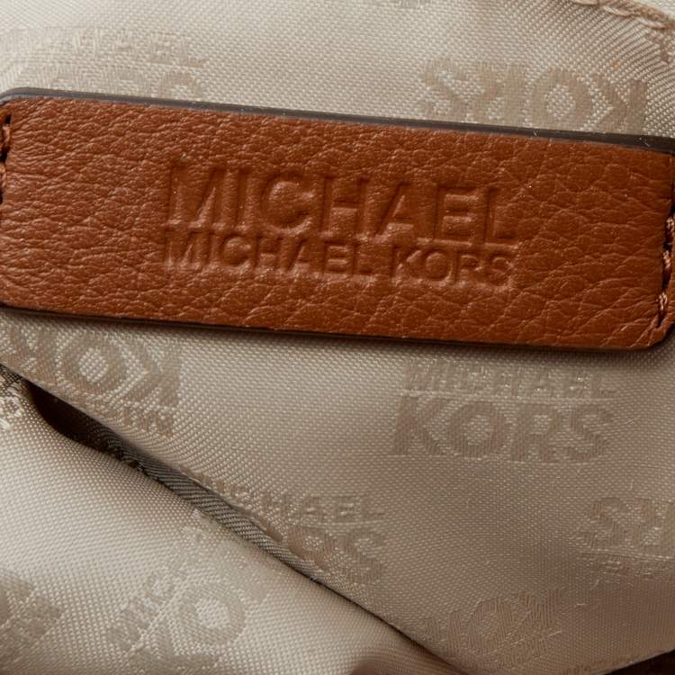 Pre Owned MICHAEL Michael Kors Brown Leather Hamilton Tote