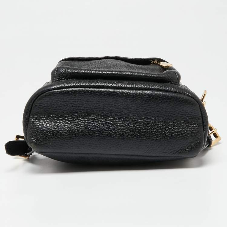 Pre Owned MICHAEL Michael Kors Black Leather Mini Backpack