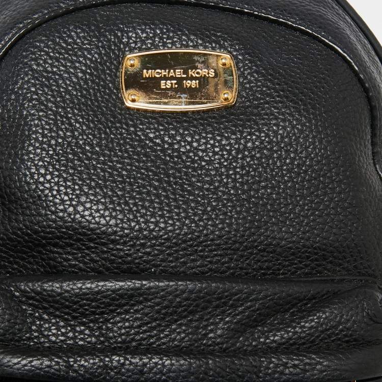 Pre Owned MICHAEL Michael Kors Black Leather Mini Backpack