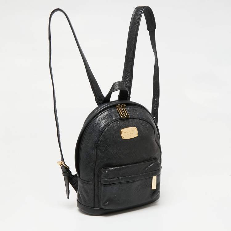 Pre Owned MICHAEL Michael Kors Black Leather Mini Backpack