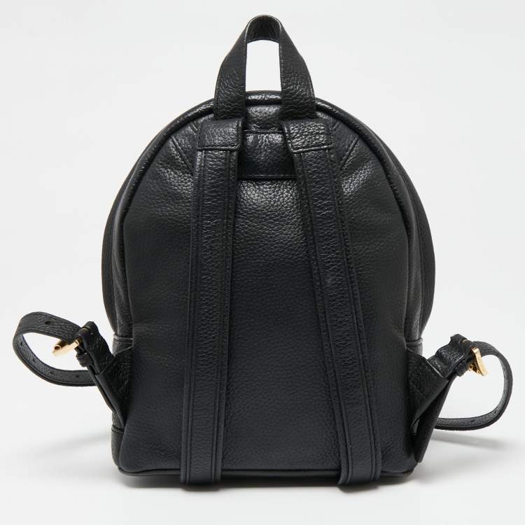Pre Owned MICHAEL Michael Kors Black Leather Mini Backpack