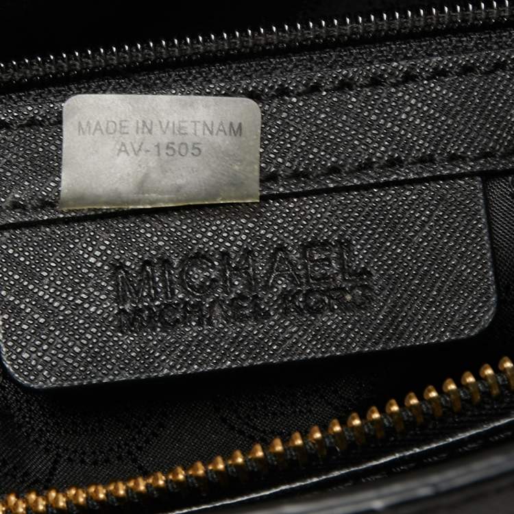 Pre Owned MICHAEL Michael Kors Black Saffiano Leather Dillon Tote