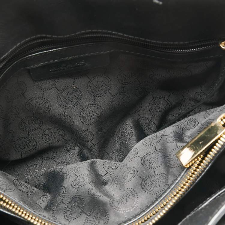 Pre Owned MICHAEL Michael Kors Black Saffiano Leather Dillon Tote