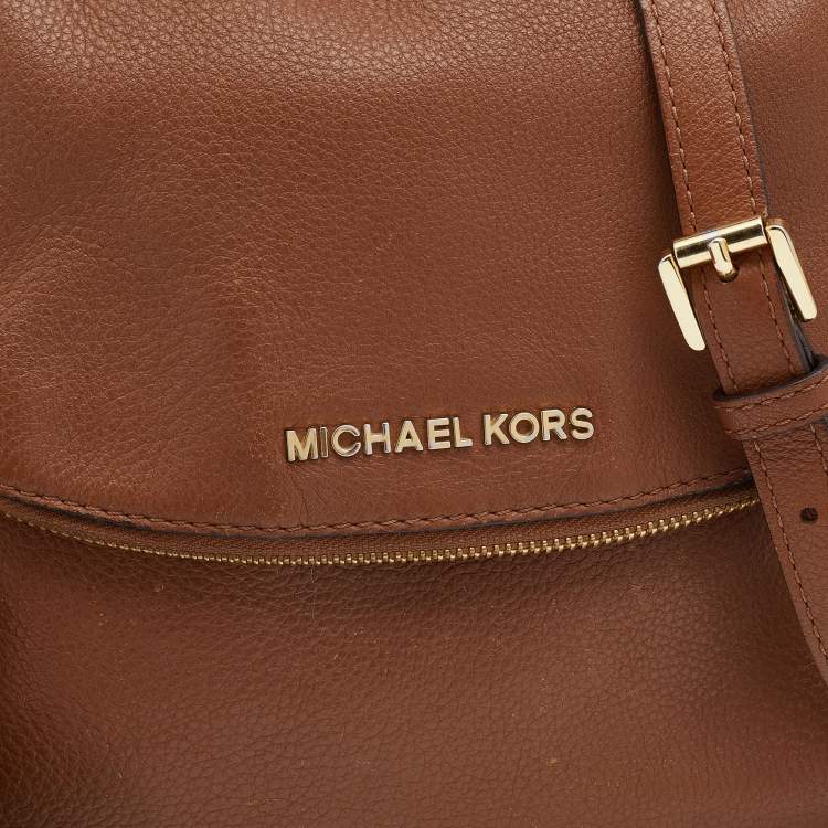 Pre Owned MICHAEL Michael Kors Brown Leather Bedford Crossbody Bag